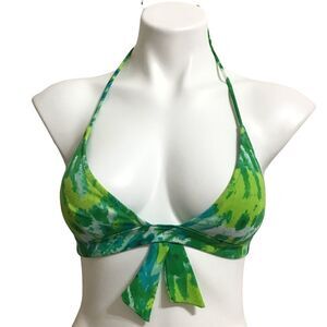 Victoria’s Secret Green Tye-Dye Bikini Top Good Condition Size Small